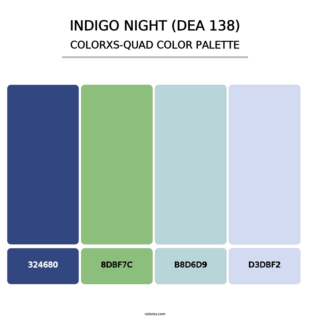 Indigo Night (DEA 138) - Colorxs Quad Palette
