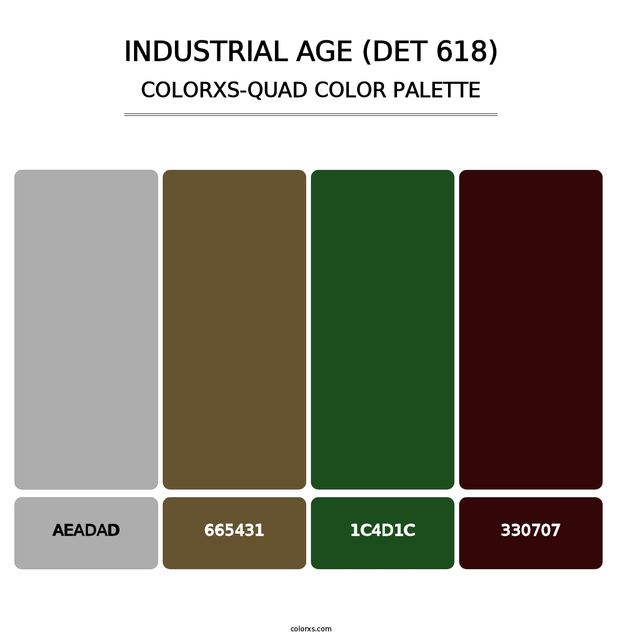 Industrial Age (DET 618) - Colorxs Quad Palette