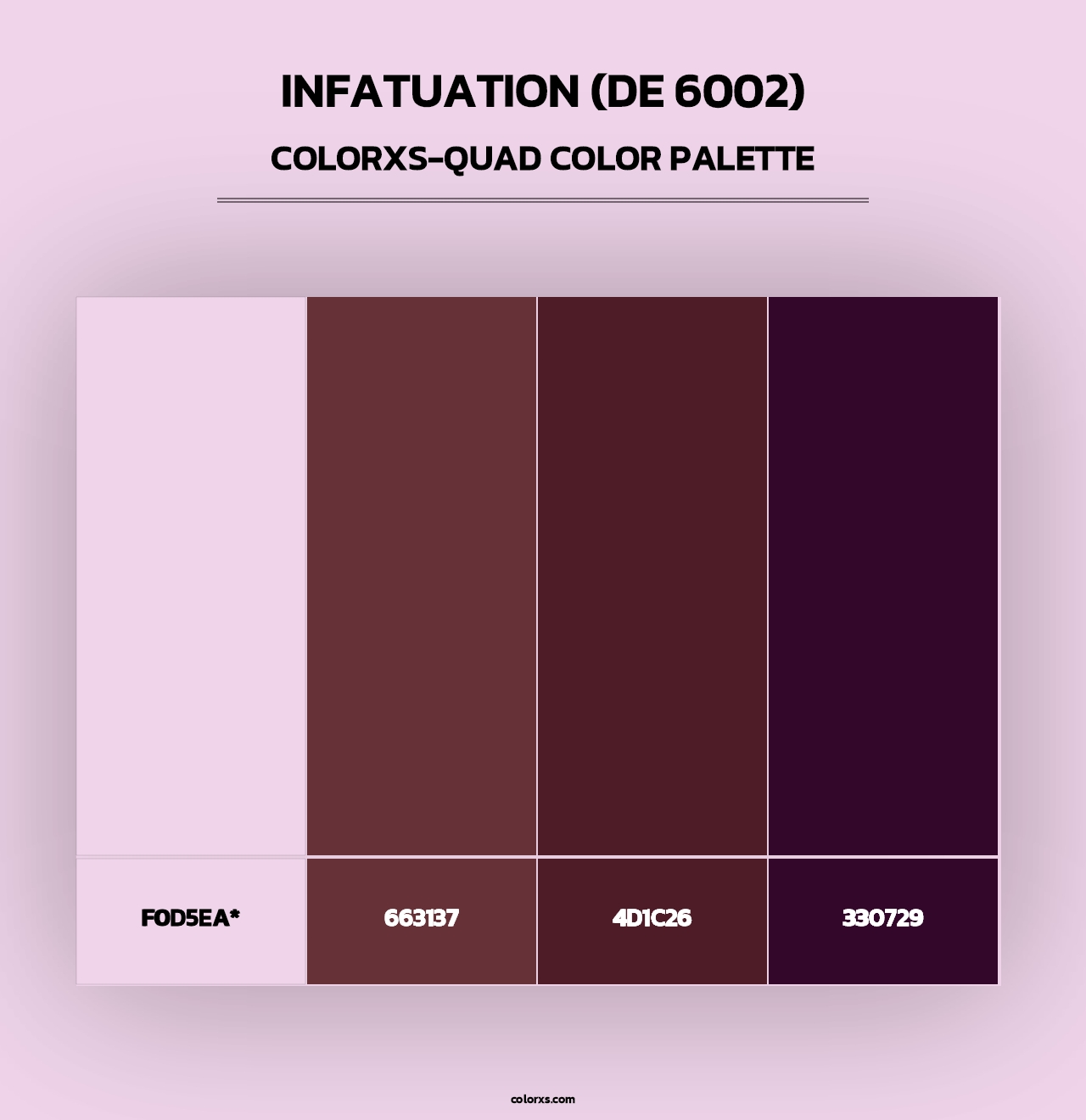 Infatuation (DE 6002) - Colorxs Quad Palette