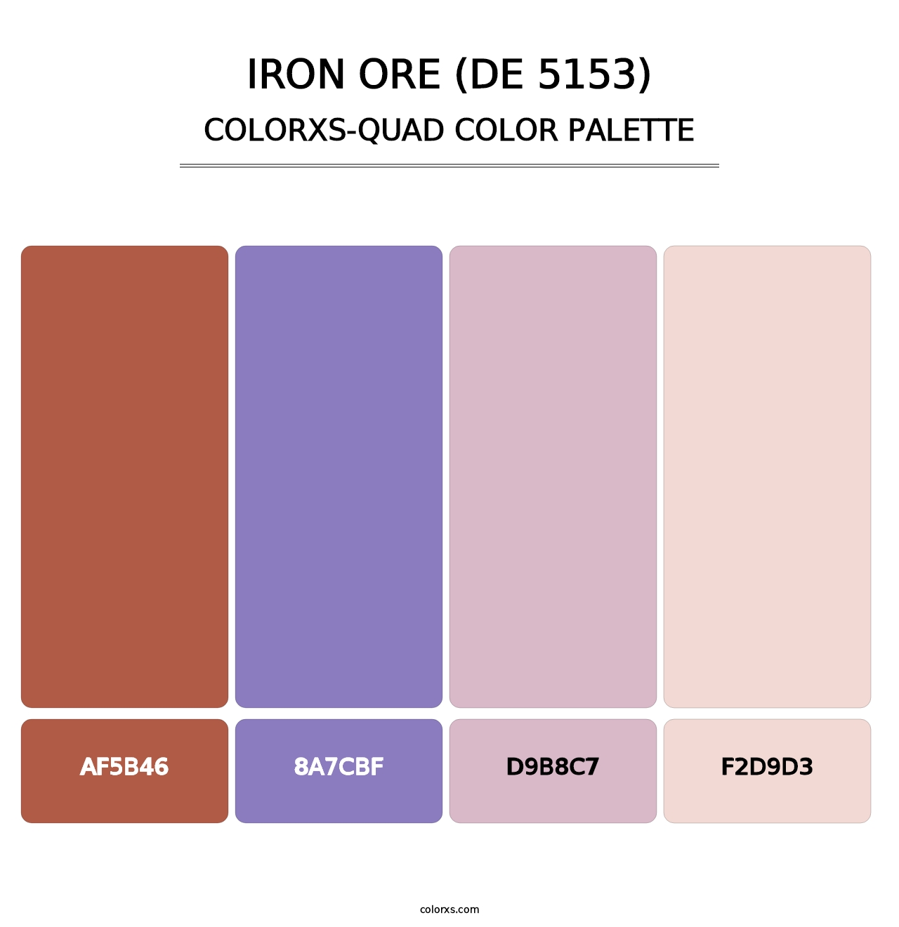 Iron Ore (DE 5153) - Colorxs Quad Palette