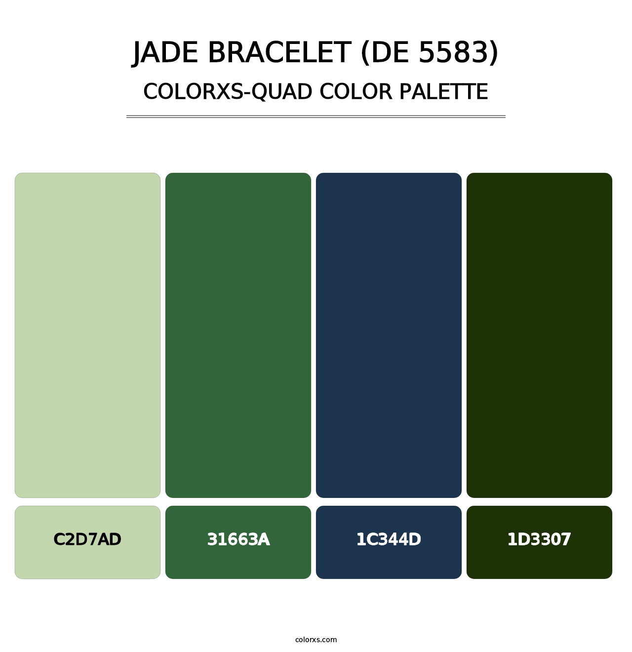 Jade Bracelet (DE 5583) - Colorxs Quad Palette