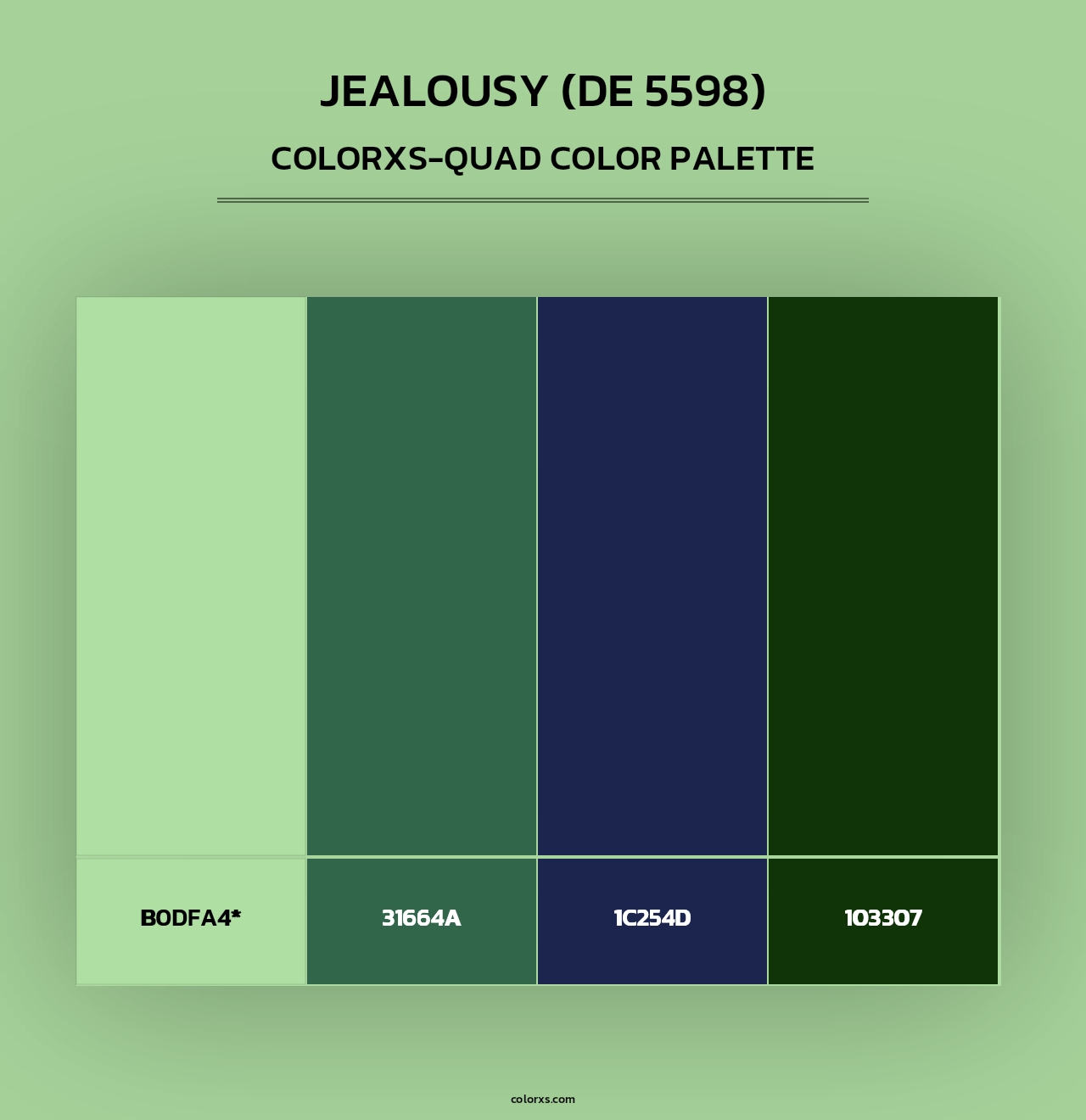 Jealousy (DE 5598) - Colorxs Quad Palette