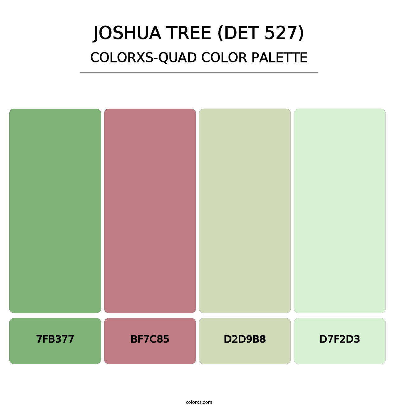 Joshua Tree (DET 527) - Colorxs Quad Palette