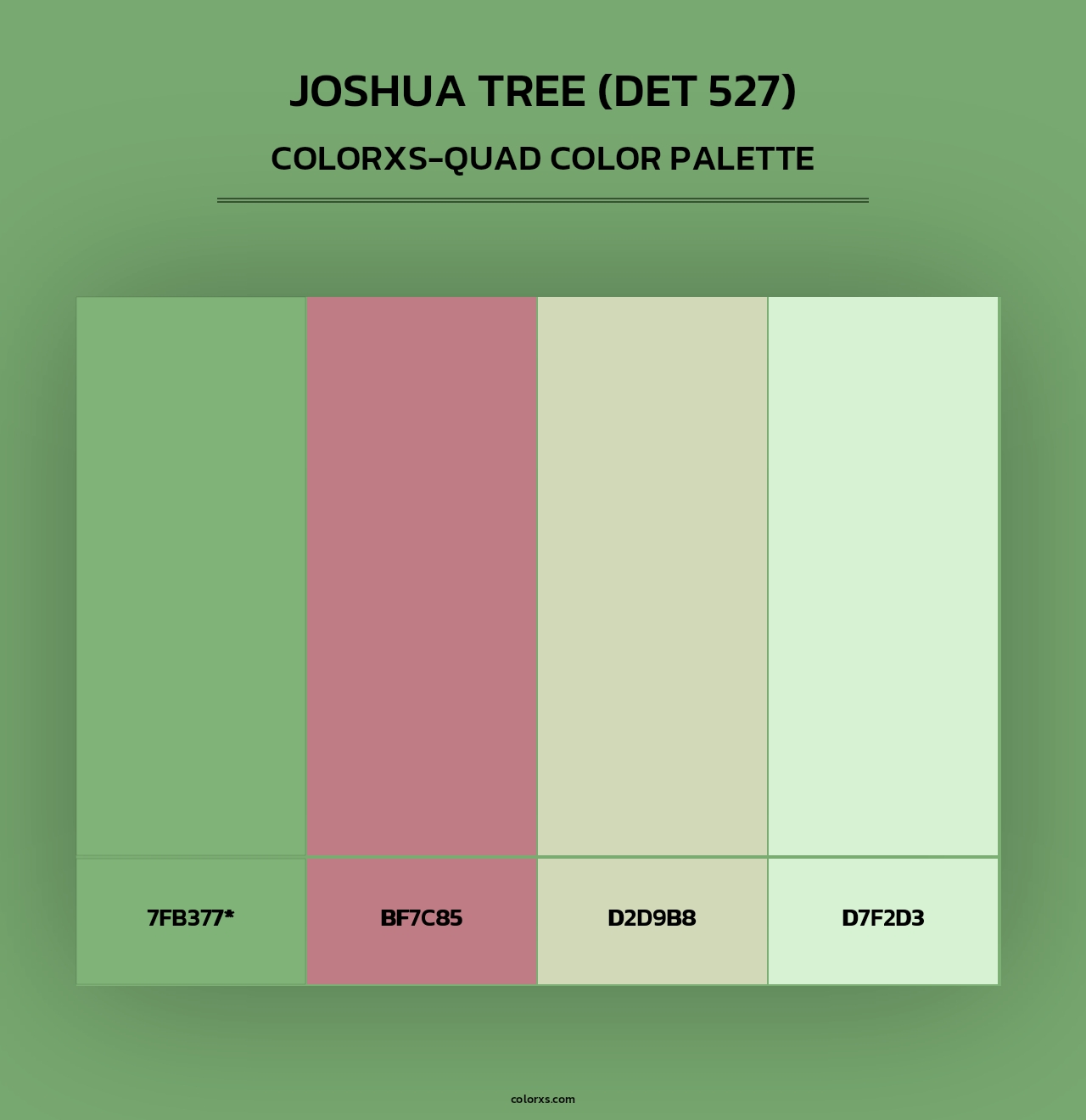 Joshua Tree (DET 527) - Colorxs Quad Palette