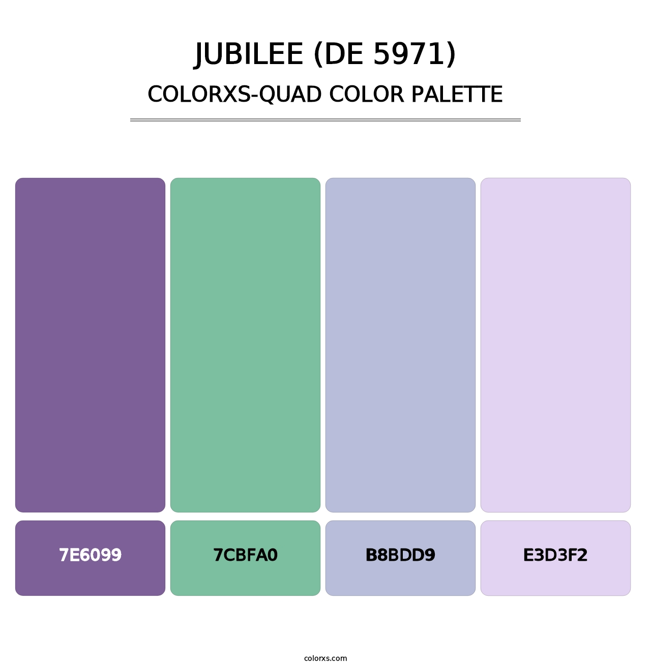Jubilee (DE 5971) - Colorxs Quad Palette