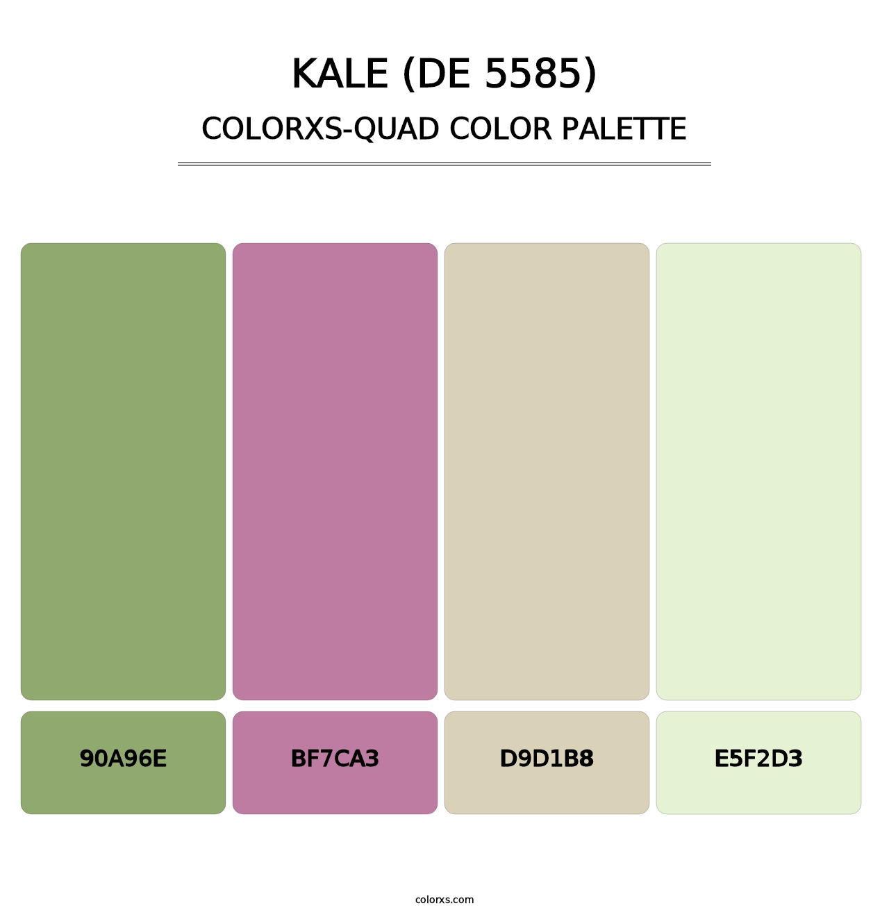 Kale (DE 5585) - Colorxs Quad Palette