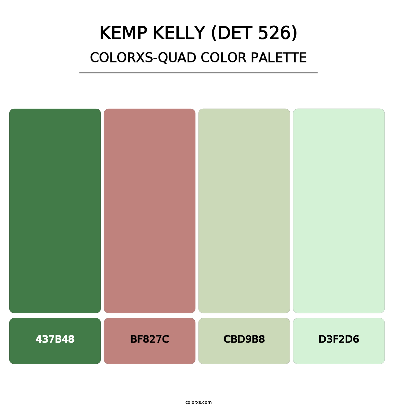Kemp Kelly (DET 526) - Colorxs Quad Palette