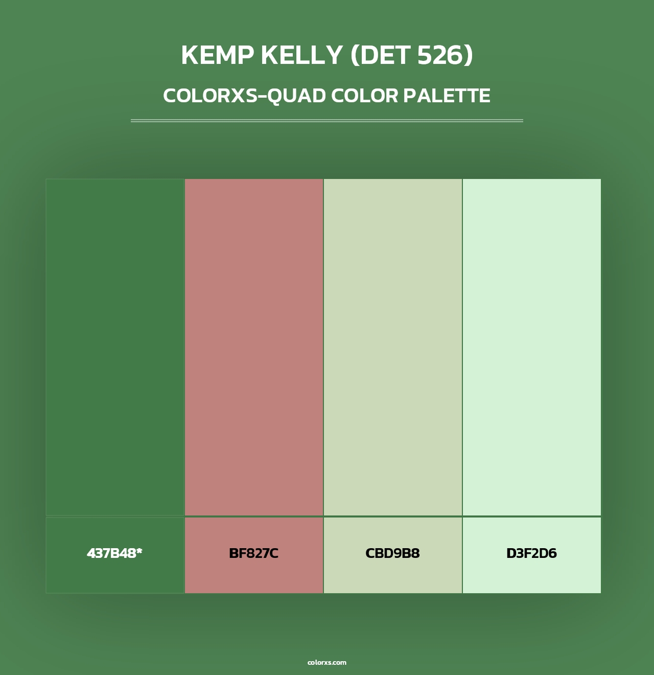 Kemp Kelly (DET 526) - Colorxs Quad Palette