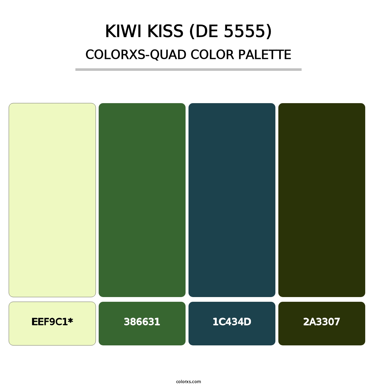 Kiwi Kiss (DE 5555) - Colorxs Quad Palette