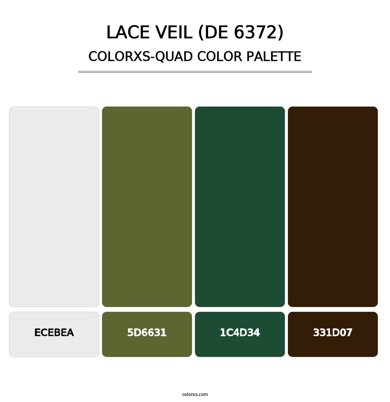 Lace Veil (DE 6372) - Colorxs Quad Palette