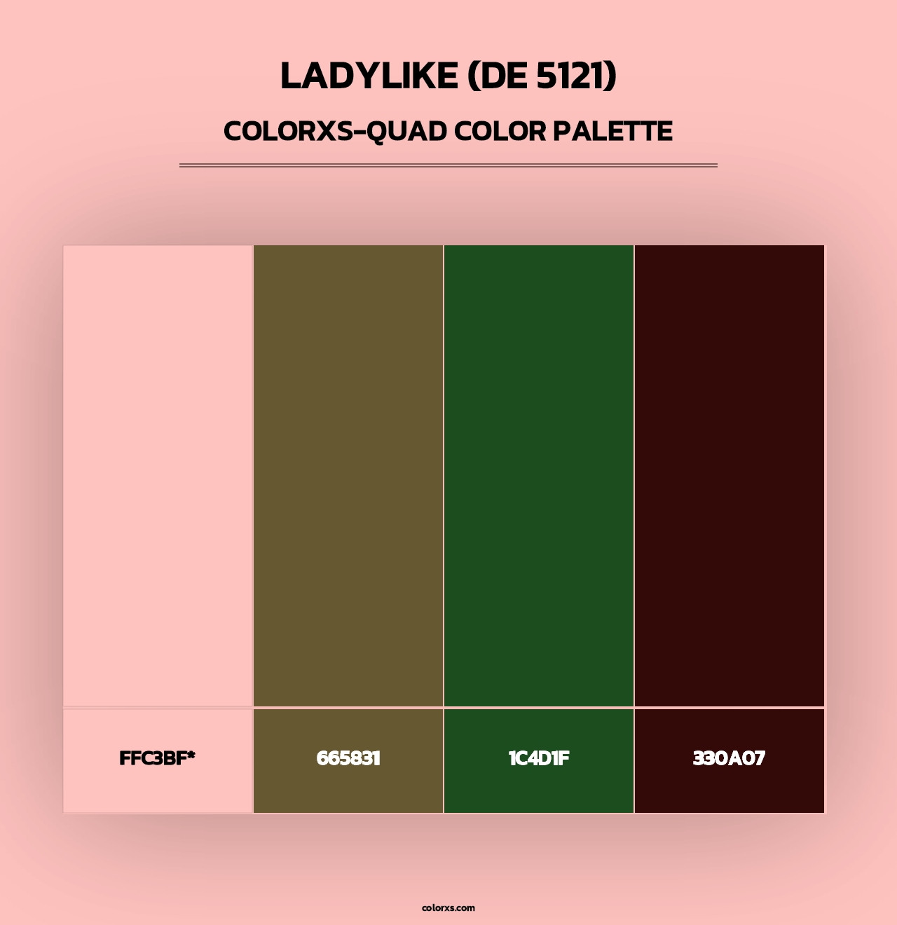 Ladylike (DE 5121) - Colorxs Quad Palette
