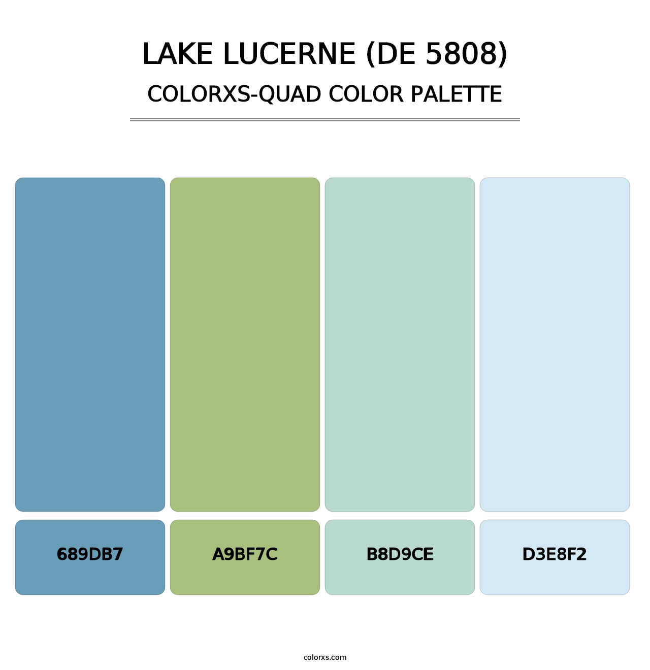 Lake Lucerne (DE 5808) - Colorxs Quad Palette