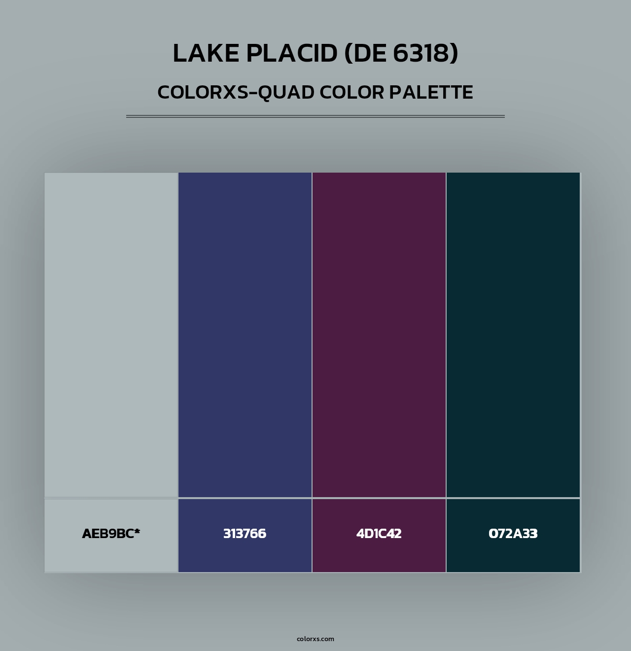 Lake Placid (DE 6318) - Colorxs Quad Palette