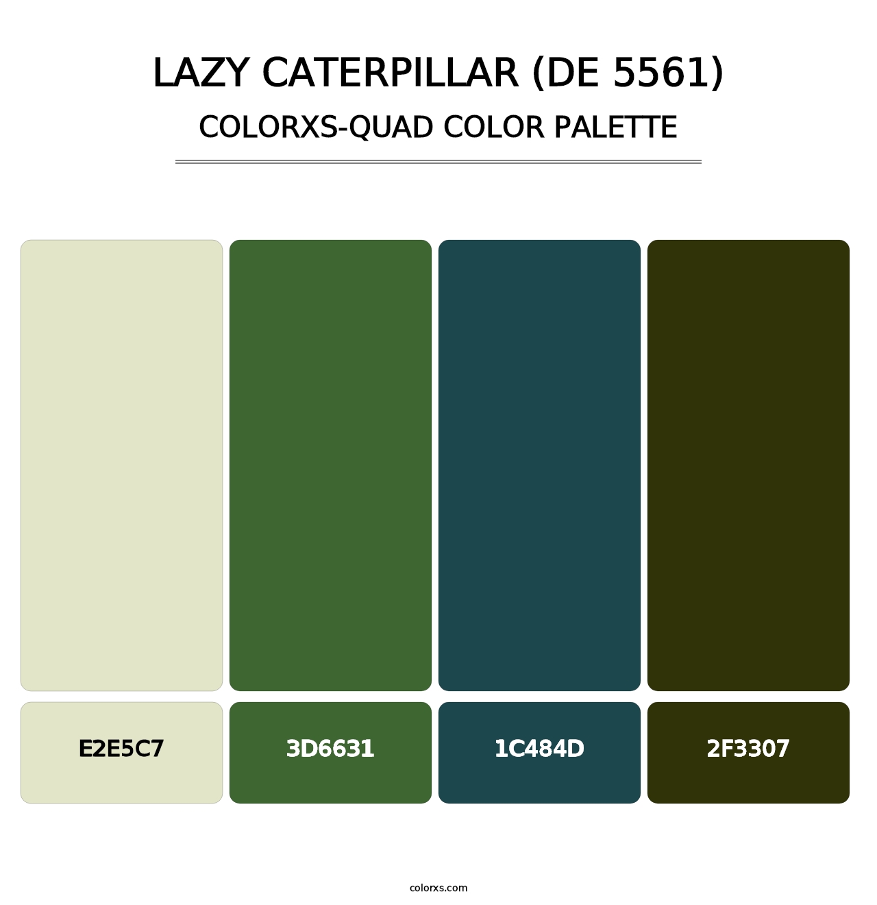 Lazy Caterpillar (DE 5561) - Colorxs Quad Palette