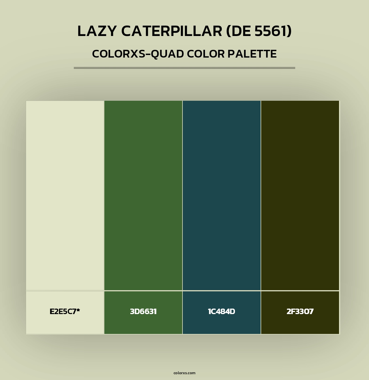 Lazy Caterpillar (DE 5561) - Colorxs Quad Palette