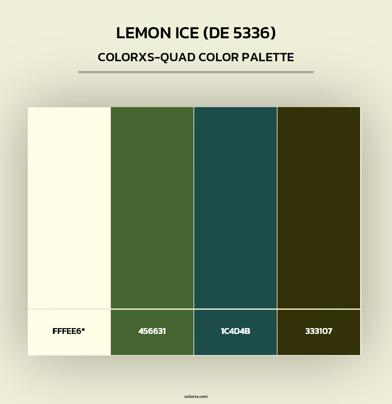 Lemon Ice (DE 5336) - Colorxs Quad Palette