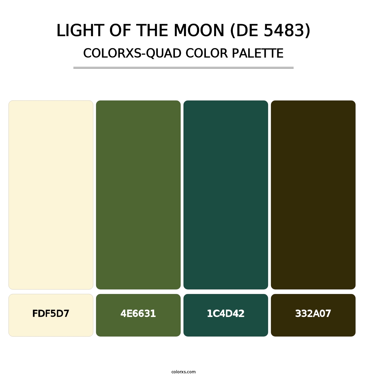 Light of the Moon (DE 5483) - Colorxs Quad Palette