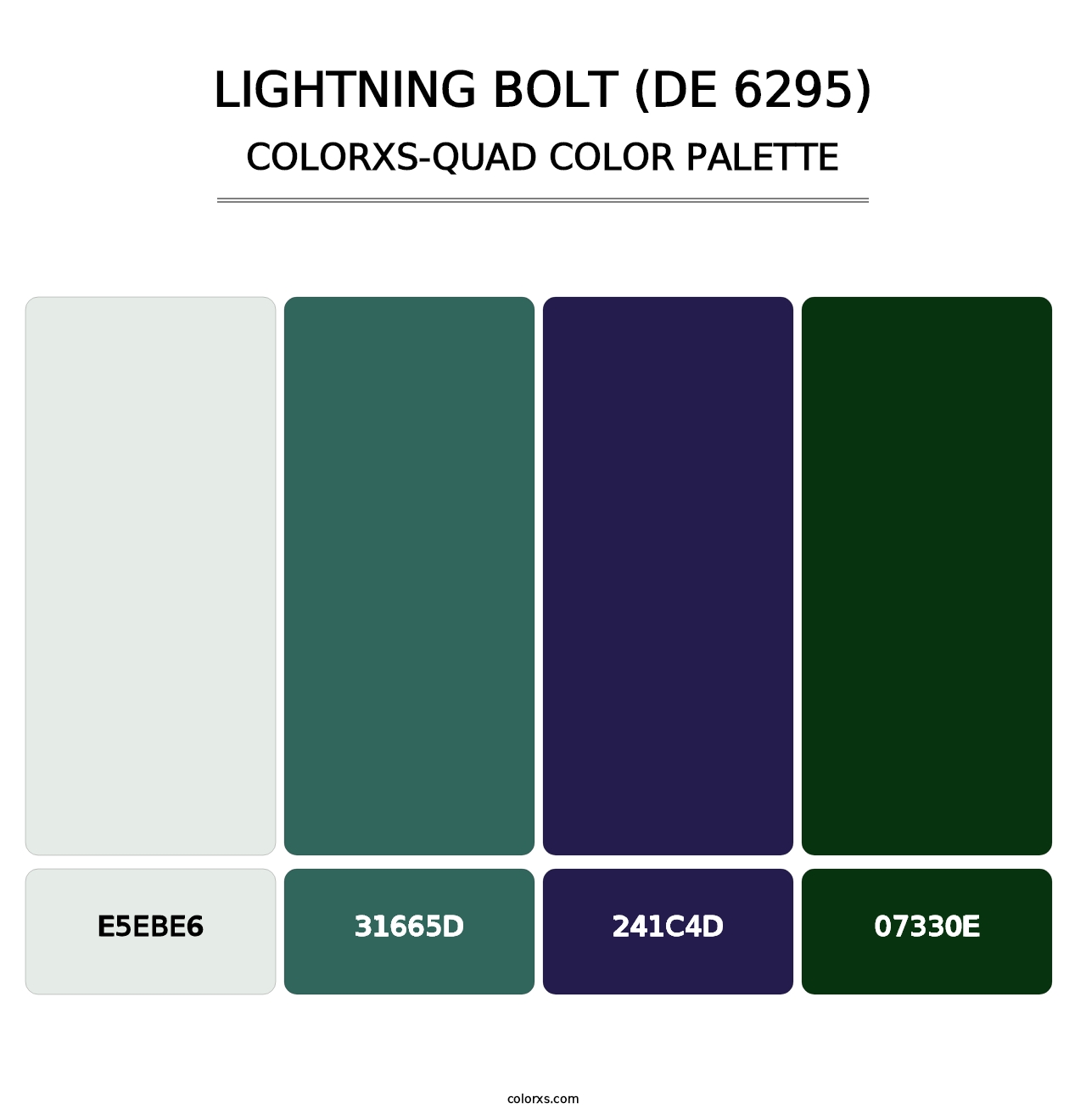 Lightning Bolt (DE 6295) - Colorxs Quad Palette