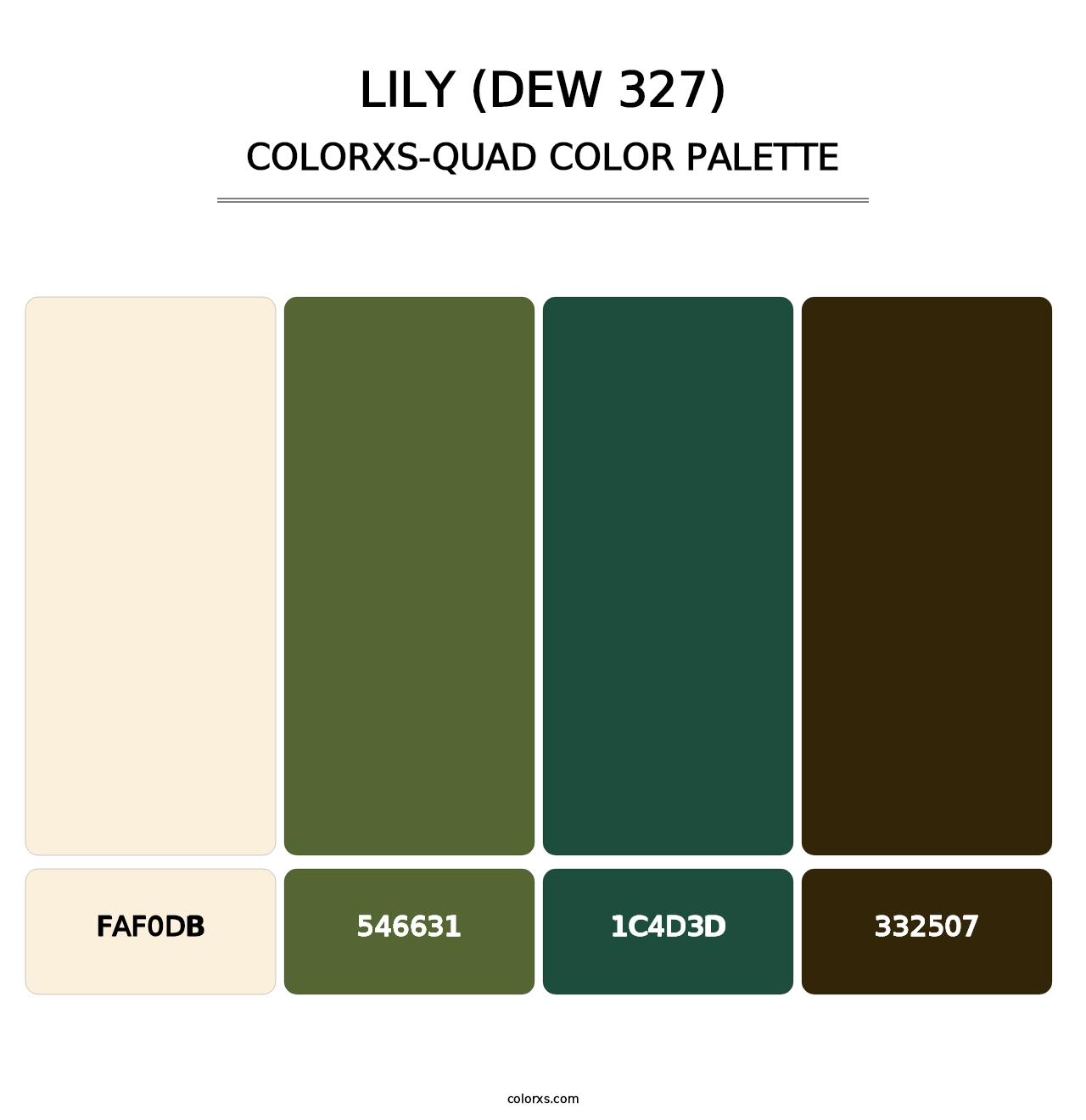 Lily (DEW 327) - Colorxs Quad Palette