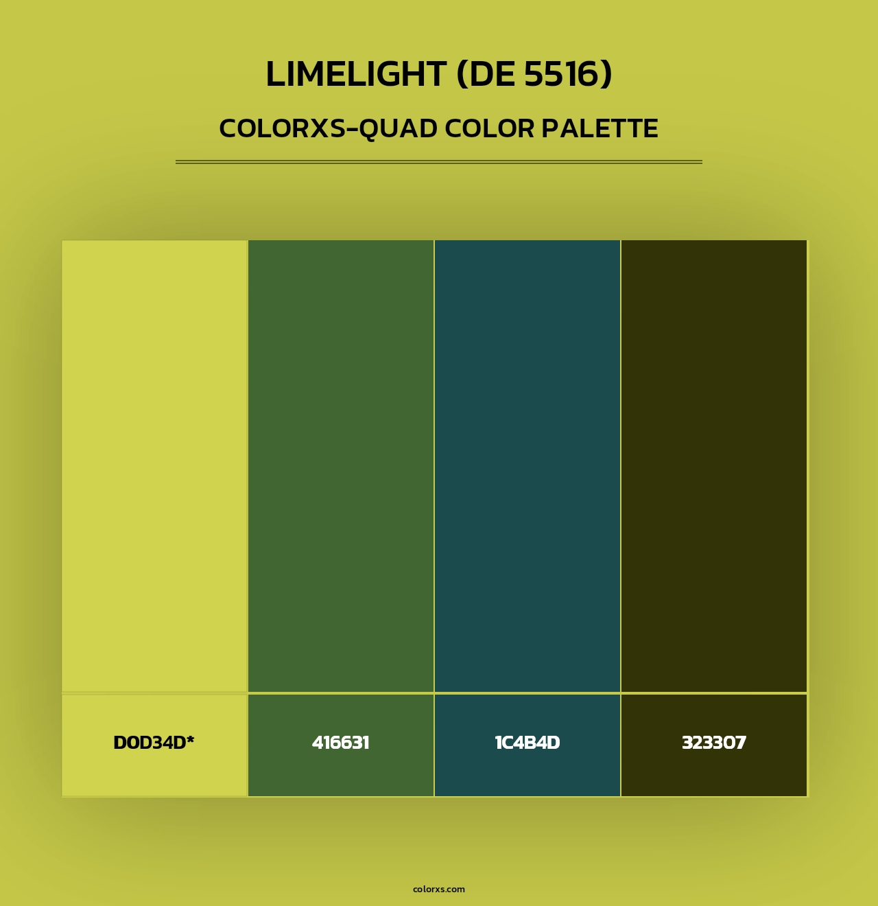Limelight (DE 5516) - Colorxs Quad Palette