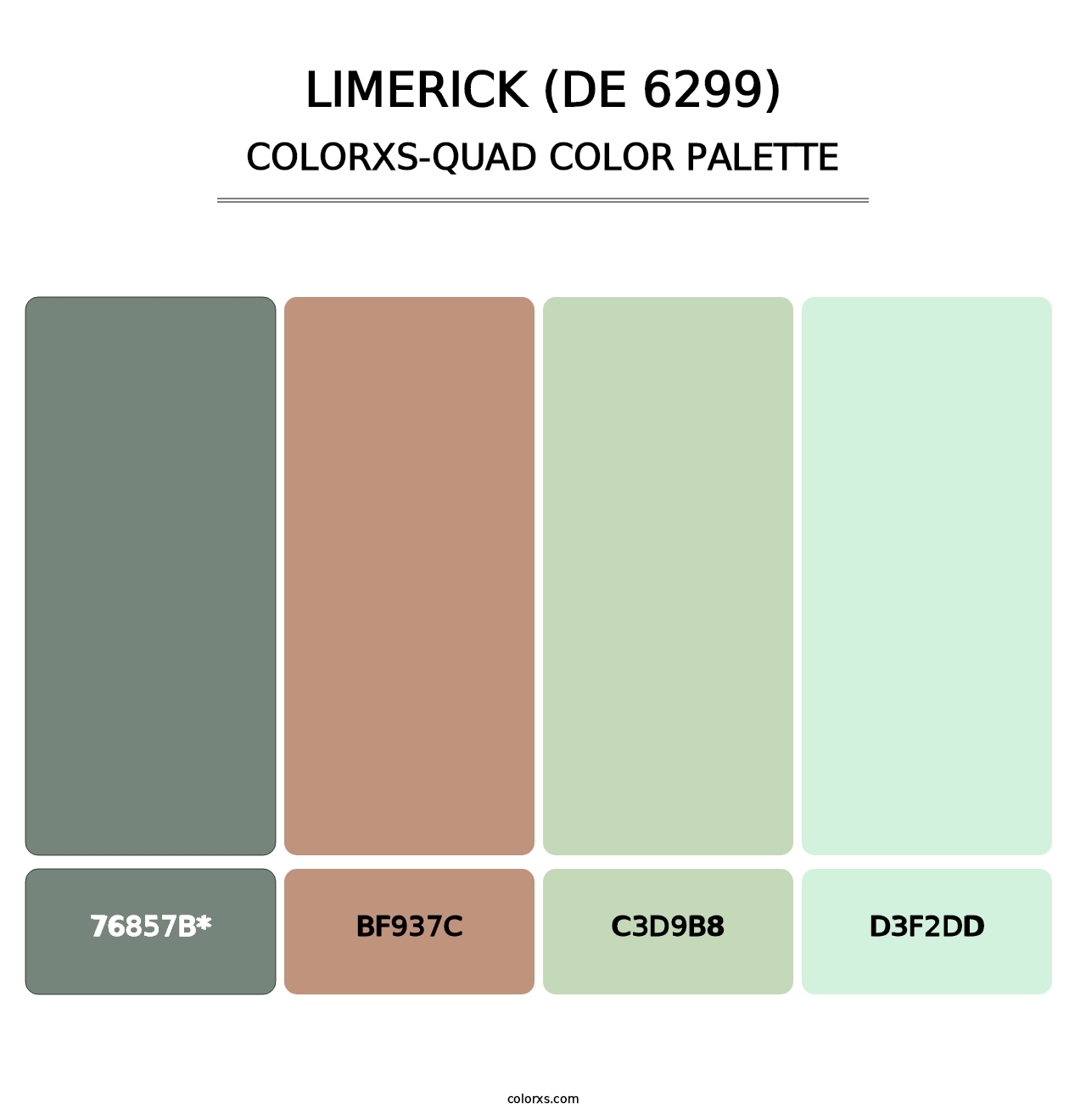 Limerick (DE 6299) - Colorxs Quad Palette