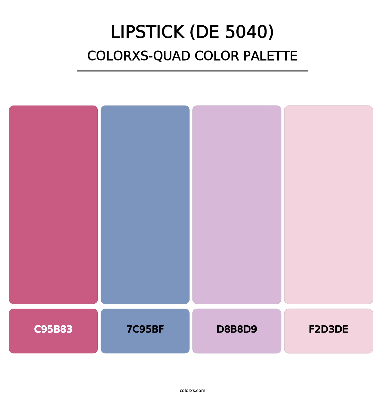Lipstick (DE 5040) - Colorxs Quad Palette