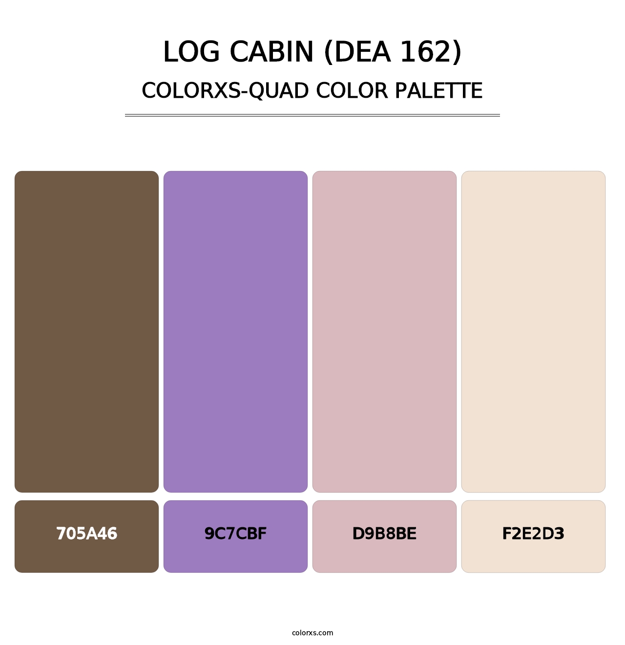 Log Cabin (DEA 162) - Colorxs Quad Palette