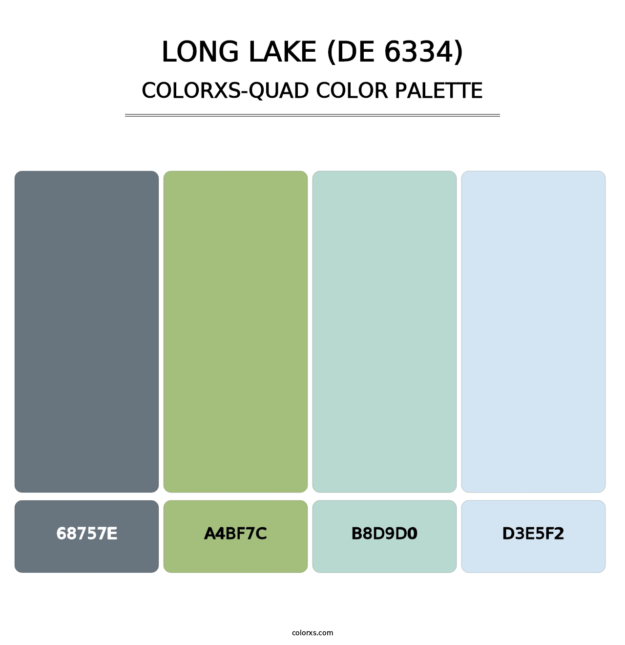 Long Lake (DE 6334) - Colorxs Quad Palette