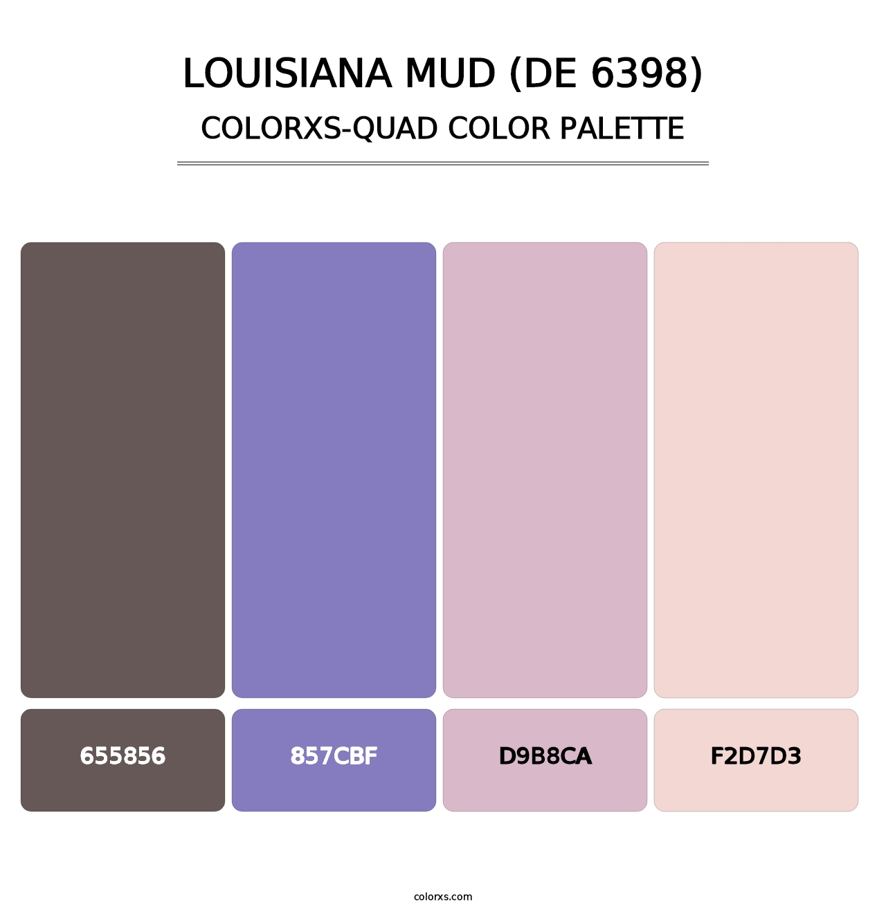 Louisiana Mud (DE 6398) - Colorxs Quad Palette