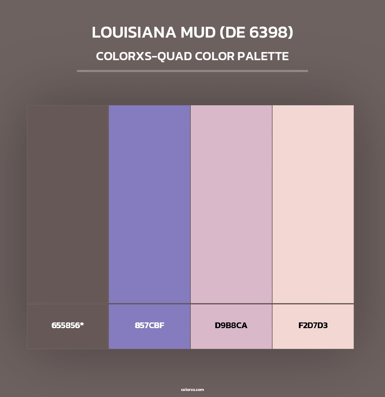 Louisiana Mud (DE 6398) - Colorxs Quad Palette