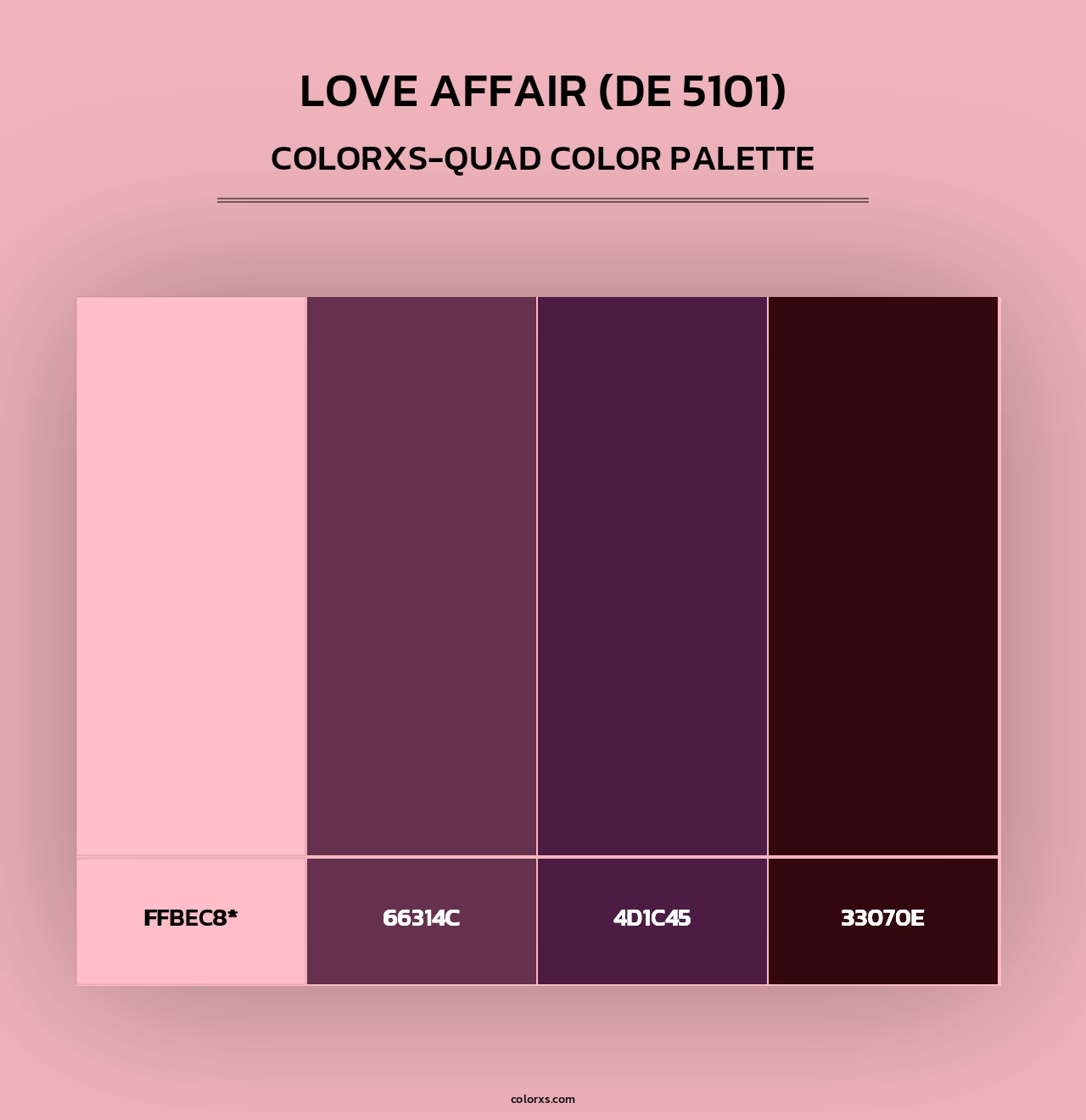 Love Affair (DE 5101) - Colorxs Quad Palette