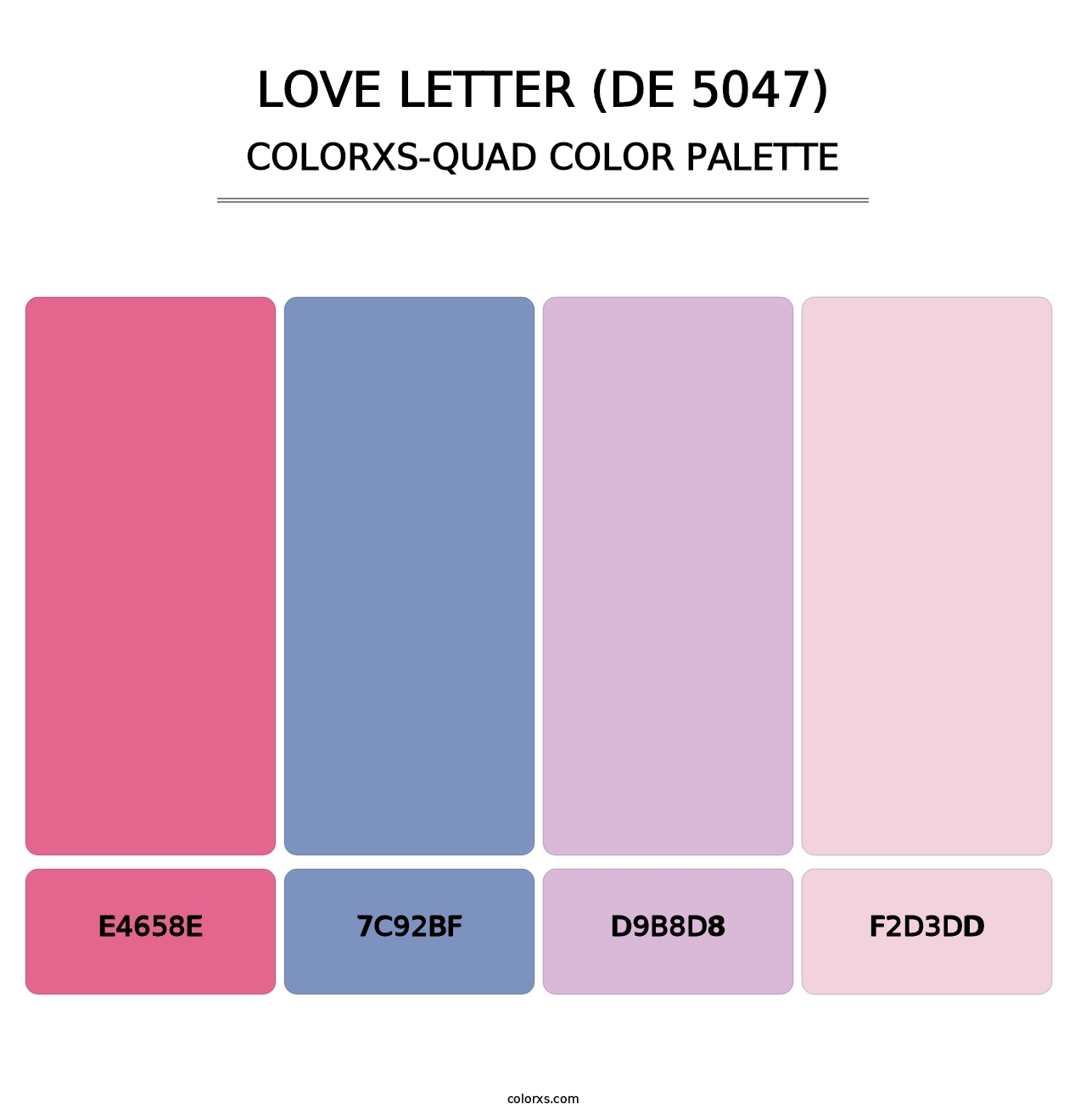 Love Letter (DE 5047) - Colorxs Quad Palette