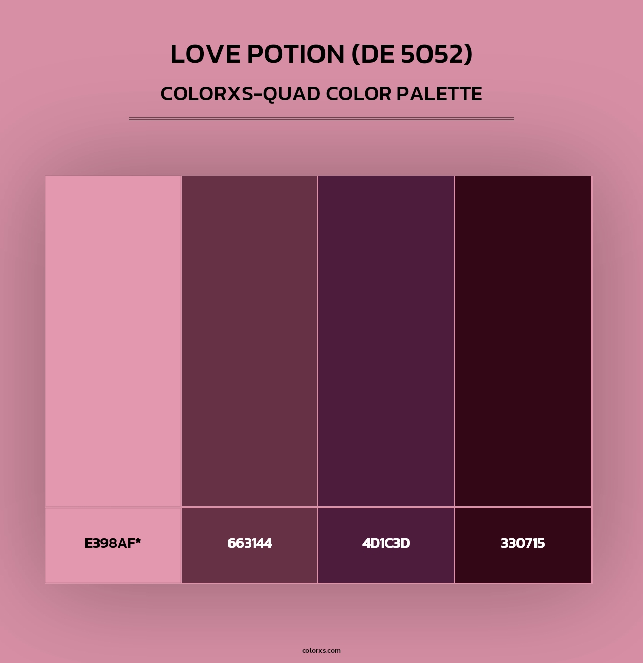Love Potion (DE 5052) - Colorxs Quad Palette