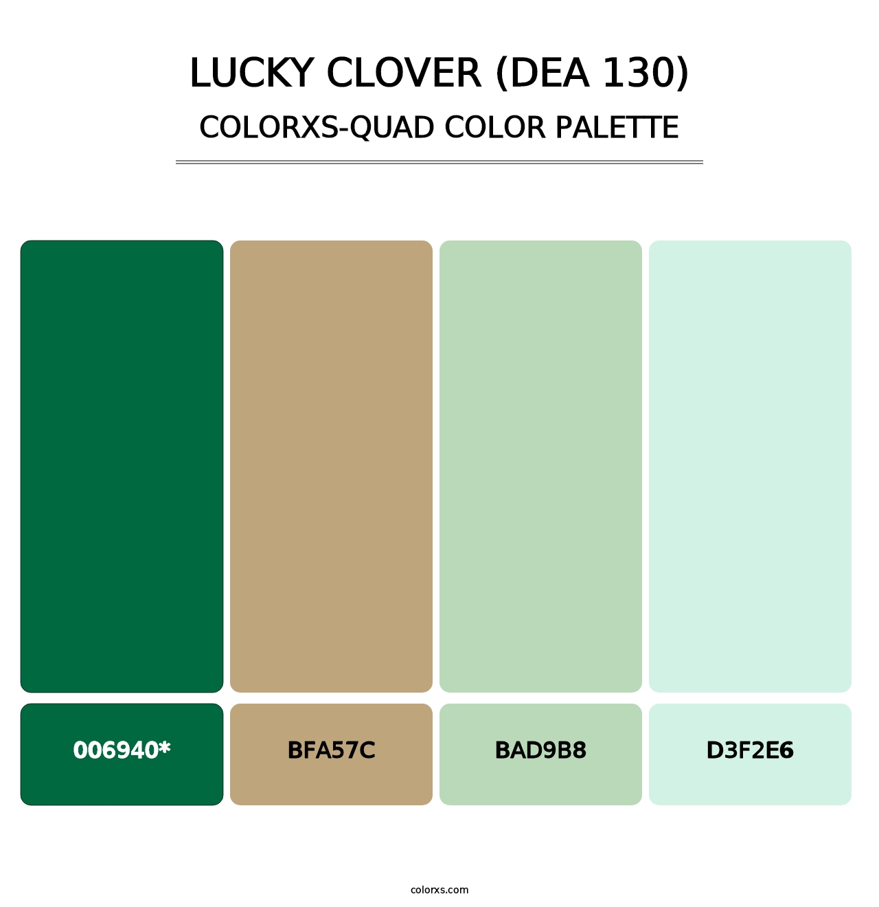 Lucky Clover (DEA 130) - Colorxs Quad Palette