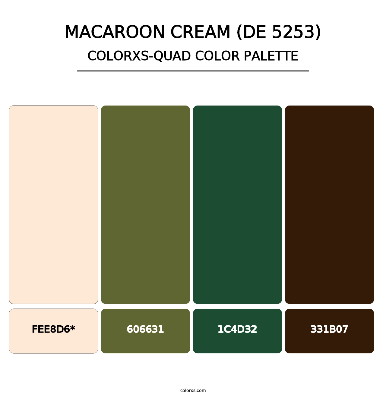 Macaroon Cream (DE 5253) - Colorxs Quad Palette