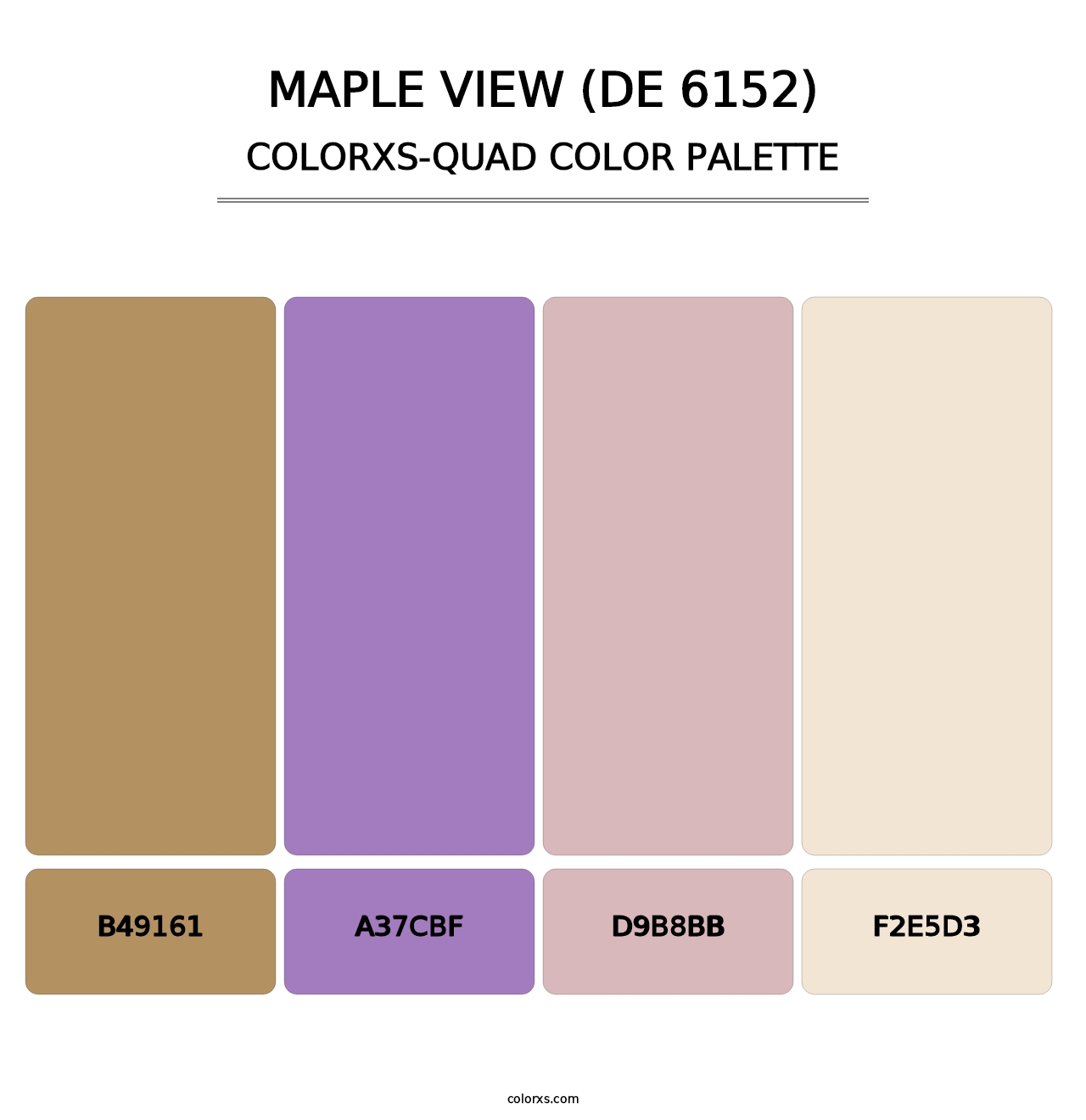 Maple View (DE 6152) - Colorxs Quad Palette