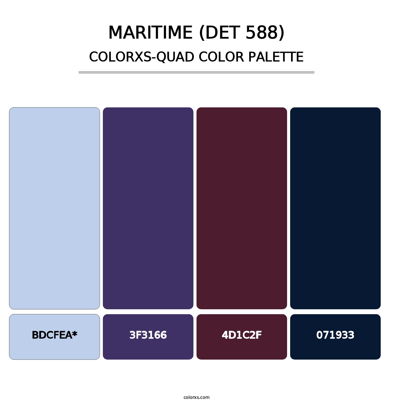 Maritime (DET 588) - Colorxs Quad Palette