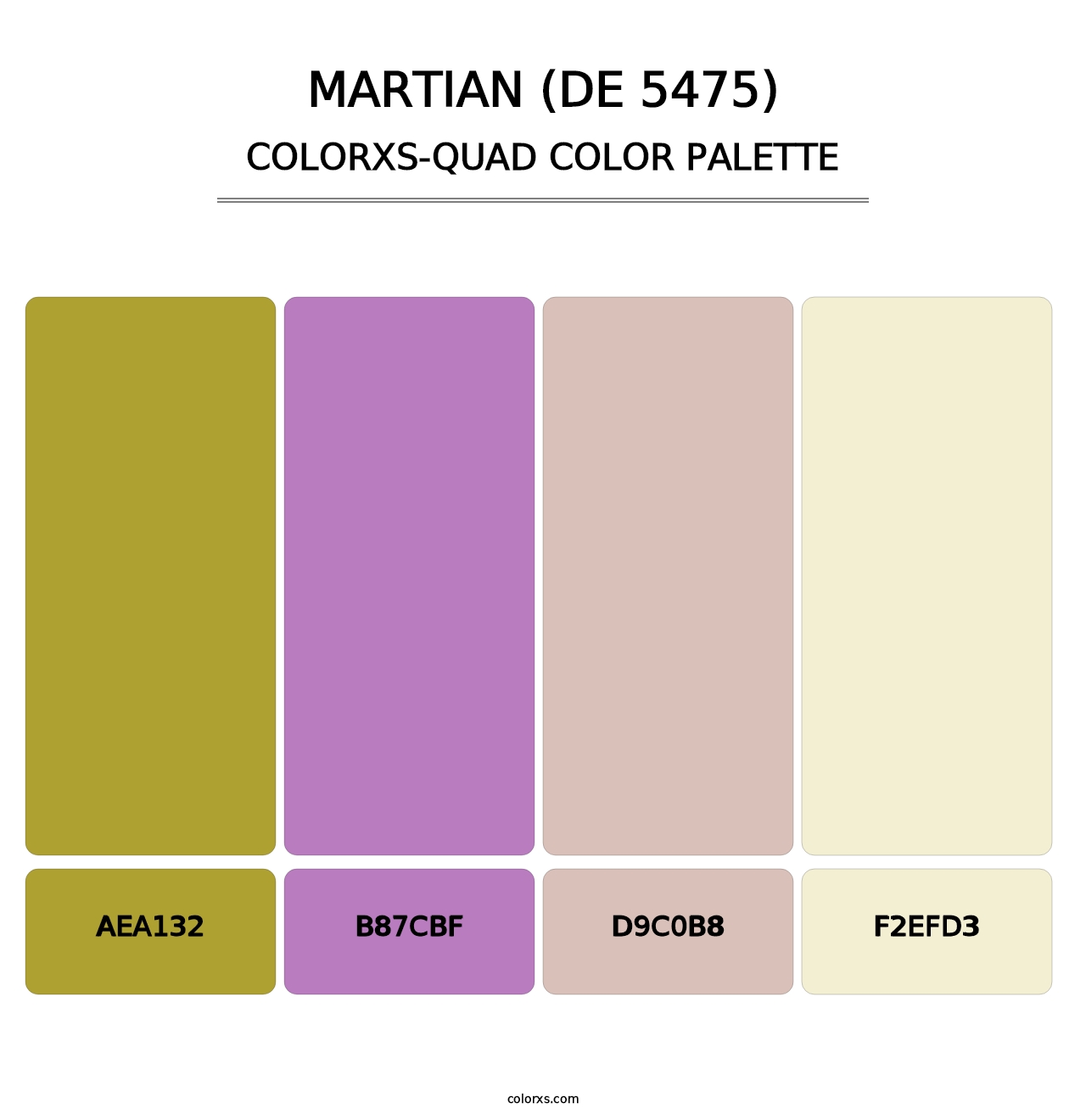 Martian (DE 5475) - Colorxs Quad Palette