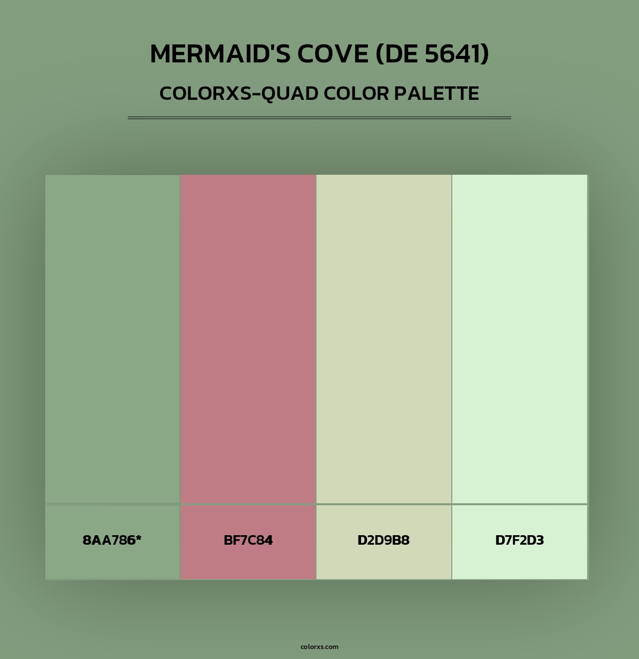 Mermaid's Cove (DE 5641) - Colorxs Quad Palette
