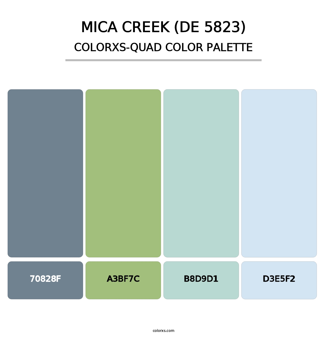 Mica Creek (DE 5823) - Colorxs Quad Palette