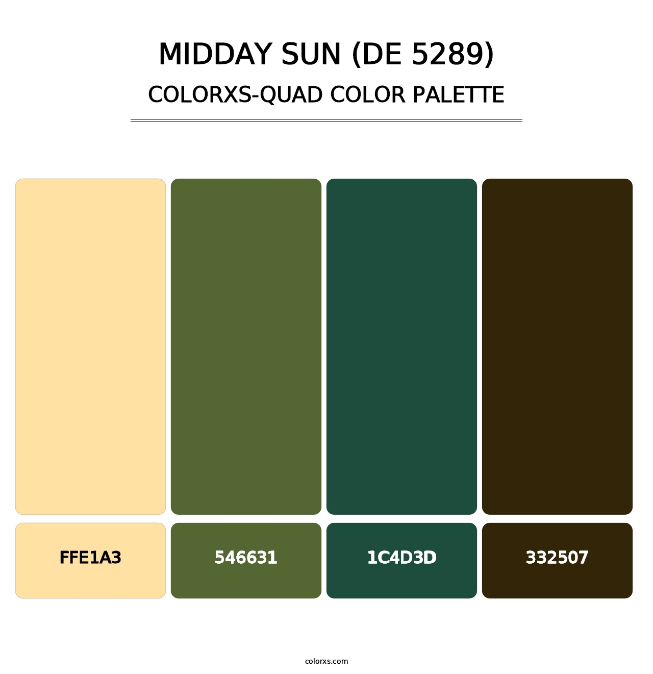 Midday Sun (DE 5289) - Colorxs Quad Palette