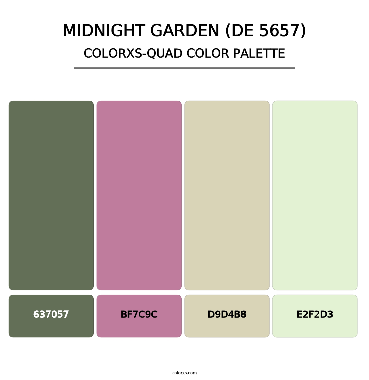 Midnight Garden (DE 5657) - Colorxs Quad Palette