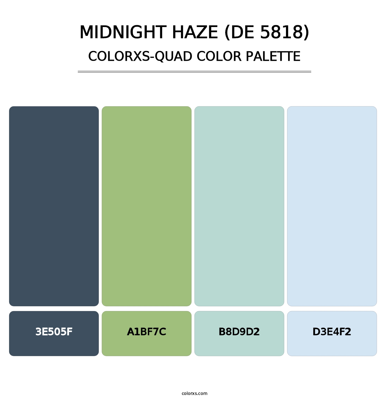 Midnight Haze (DE 5818) - Colorxs Quad Palette