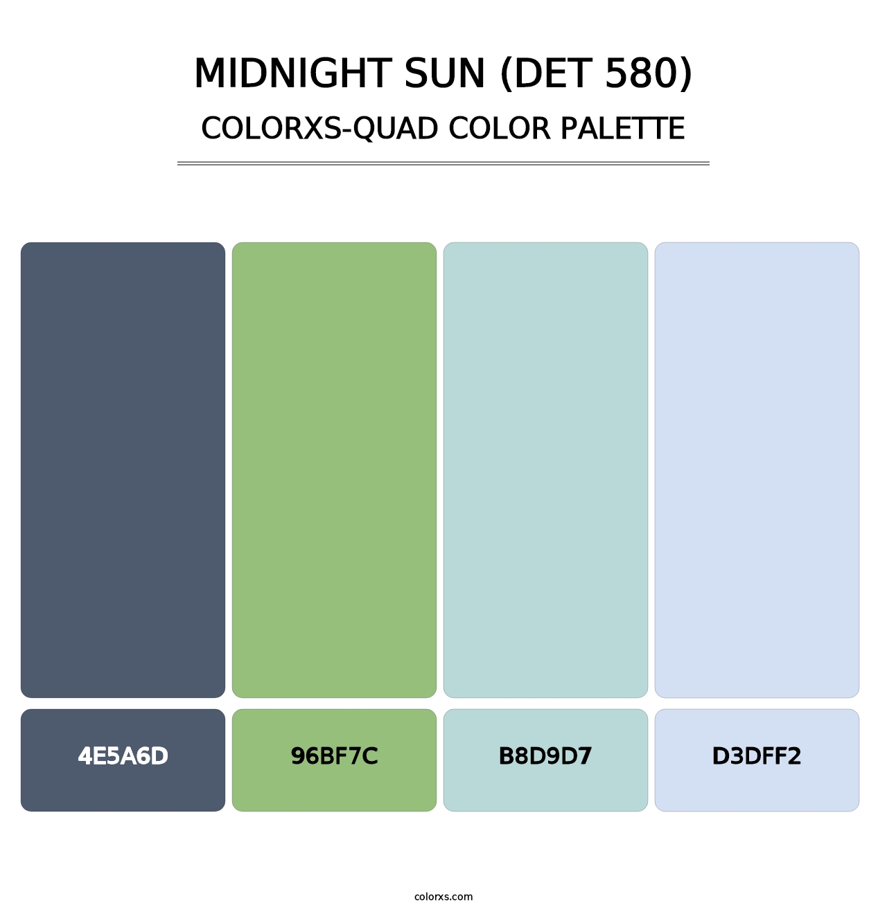 Midnight Sun (DET 580) - Colorxs Quad Palette