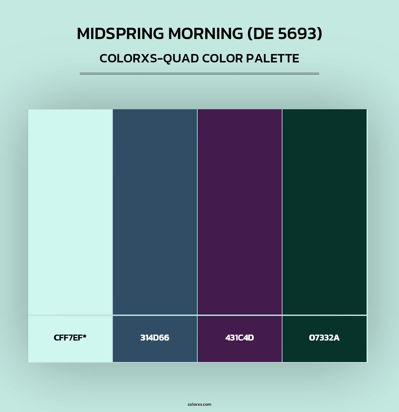 Midspring Morning (DE 5693) - Colorxs Quad Palette