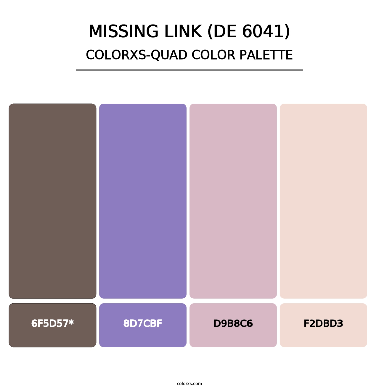 Missing Link (DE 6041) - Colorxs Quad Palette