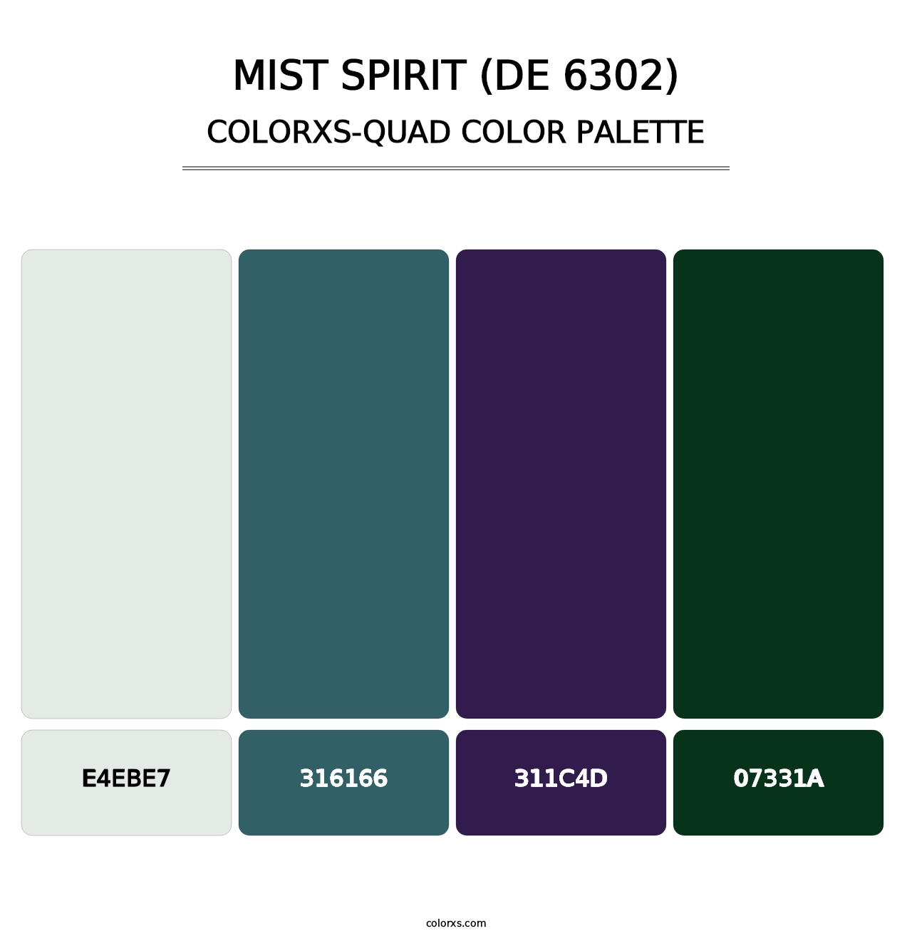 Mist Spirit (DE 6302) - Colorxs Quad Palette