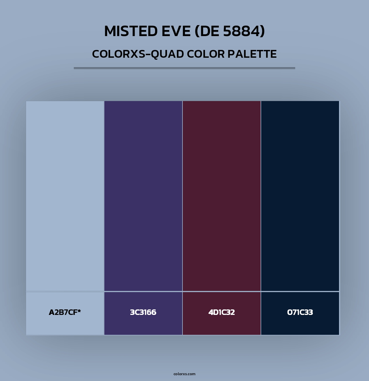 Misted Eve (DE 5884) - Colorxs Quad Palette