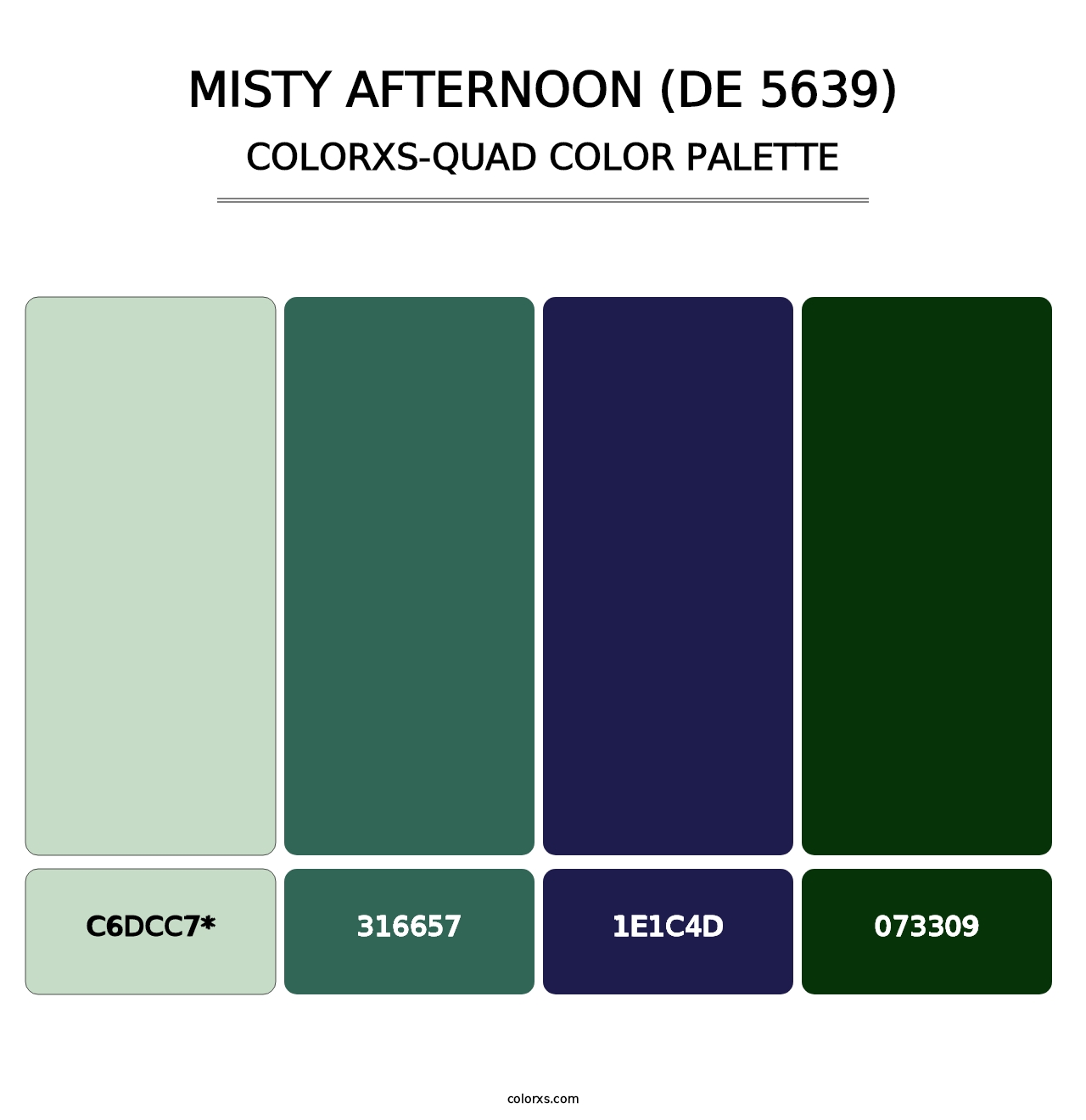 Misty Afternoon (DE 5639) - Colorxs Quad Palette