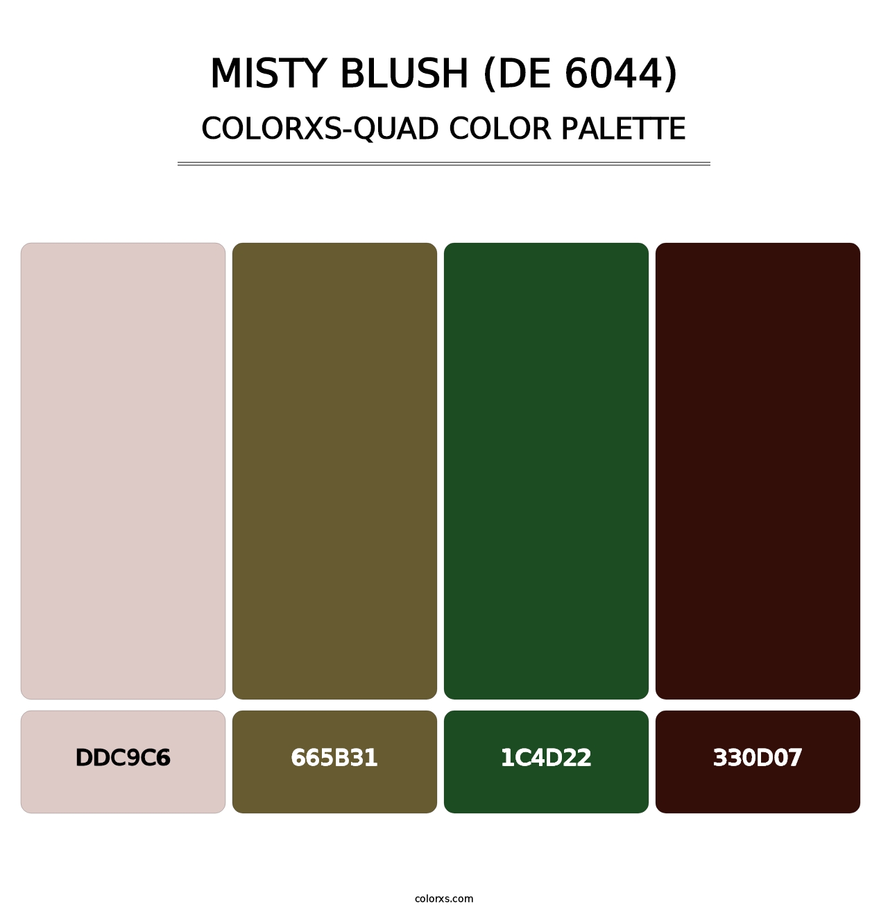 Misty Blush (DE 6044) - Colorxs Quad Palette